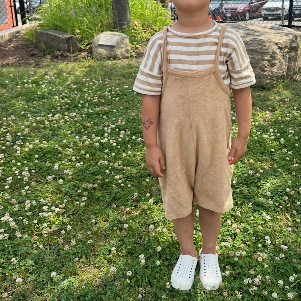 Organic Zoo Terry Dungarees 3-4 YRS.